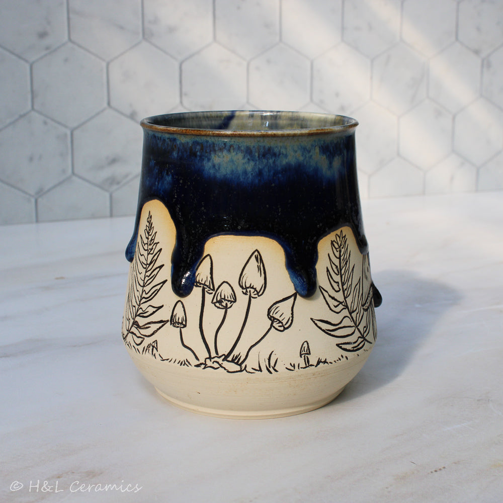Mushroom + Fern Mug - A