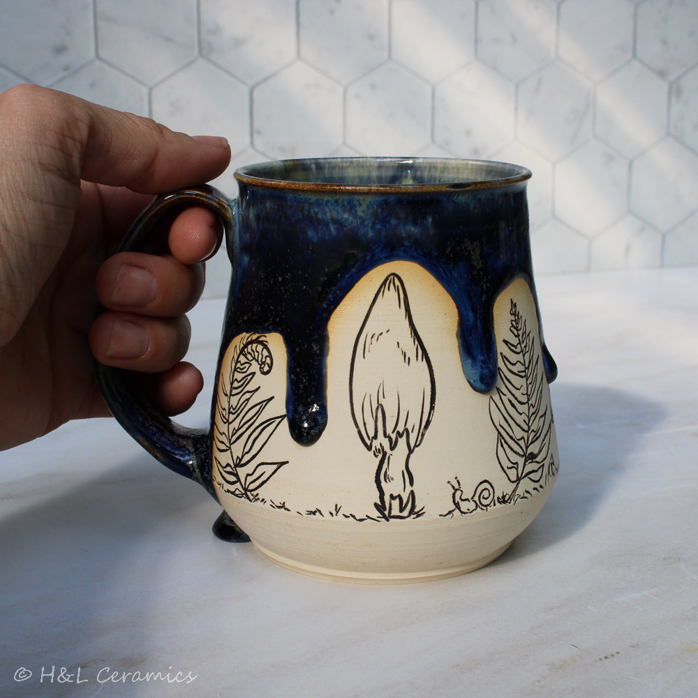 Mushroom + Fern Mug - A