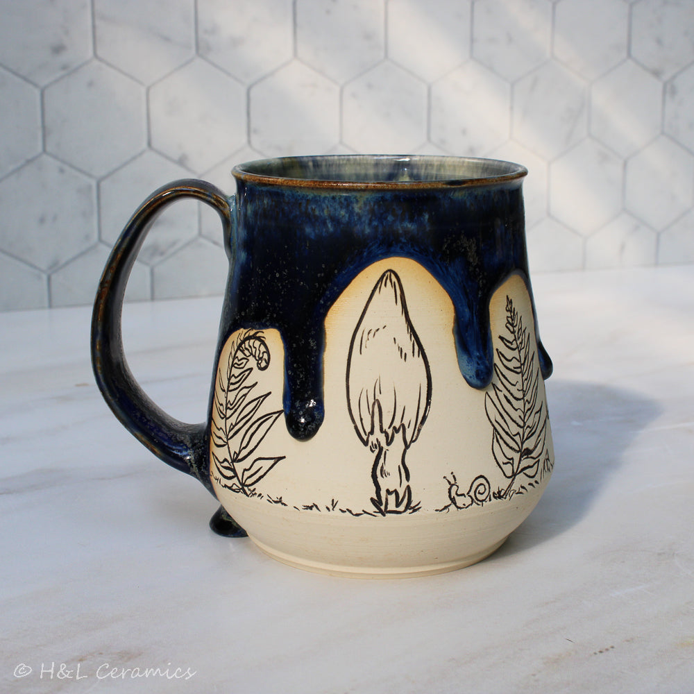 Mushroom + Fern Mug - A