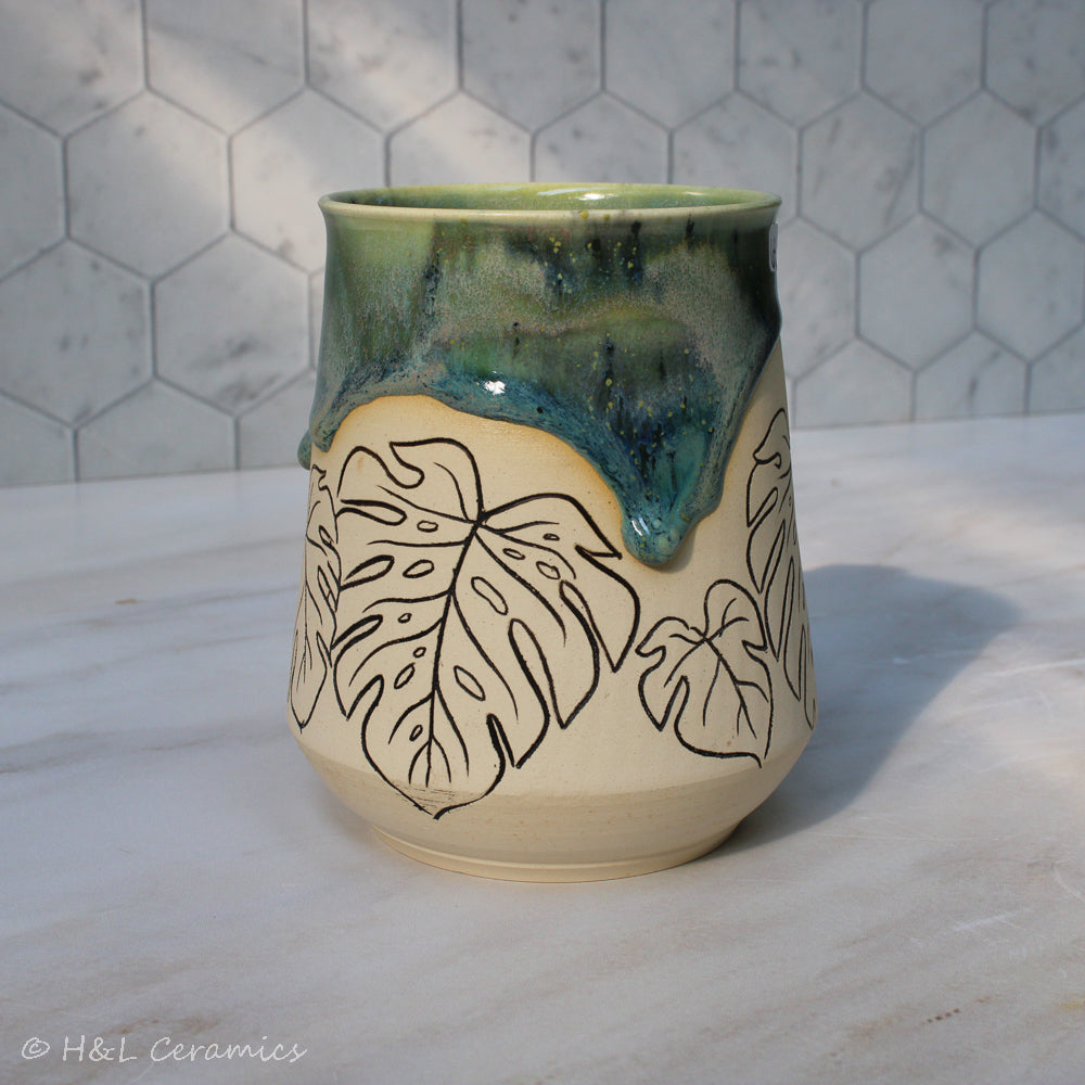 Botanical Monstera deliciosa Mug - A