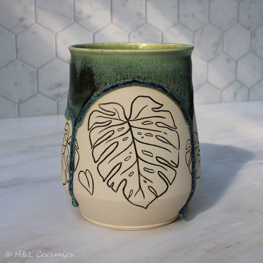 Botanical Monstera deliciosa Mug - B